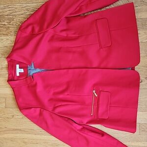 Chico's open red blazer with pockets 3 / XL